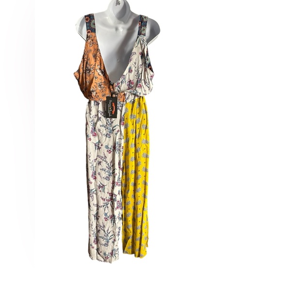 NWT. Sacred Threads Patchwork Jumper L/XL CL/GR - Picture 2 of 2